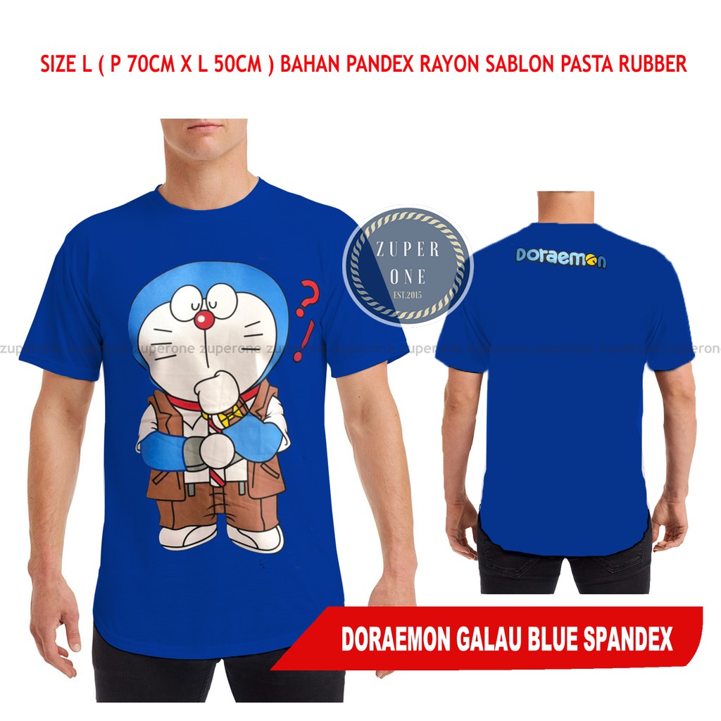 Kaos Distro Keren Doraemon Galau Zuperone