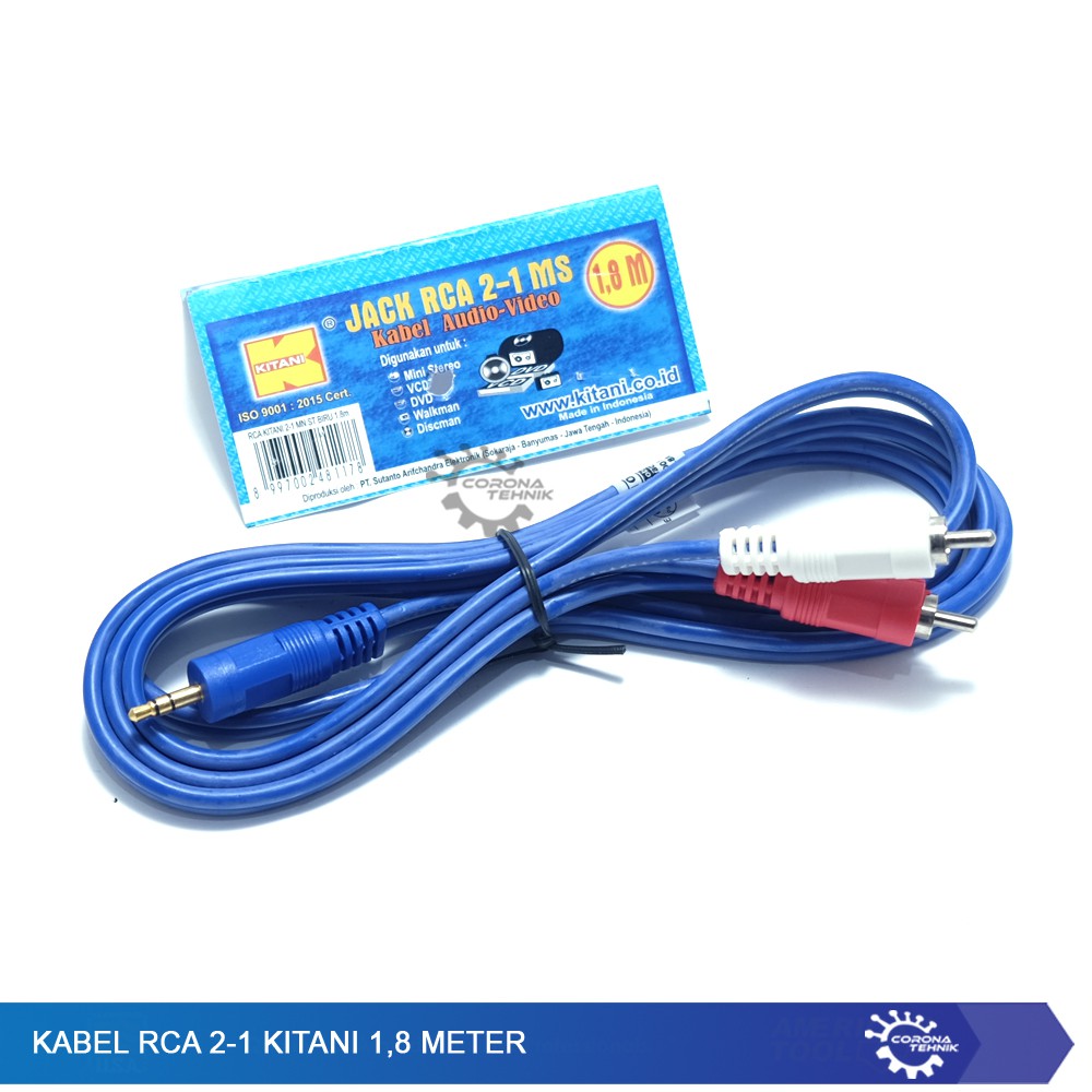 Kabel RCA 2-1 Kitani 1.8 Meter