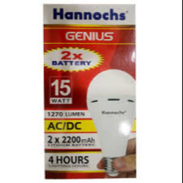 Jual Lampu Hannoch Genius Ac Dc Watt Shopee Indonesia