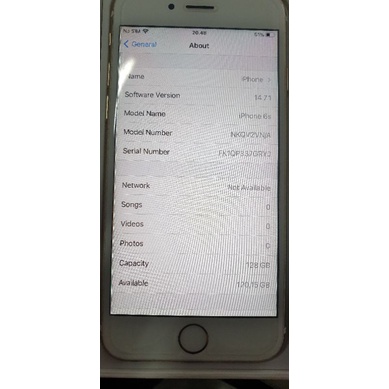 SECOND!! Iphone 6s 128Gb bekas Gold Mulus Murah