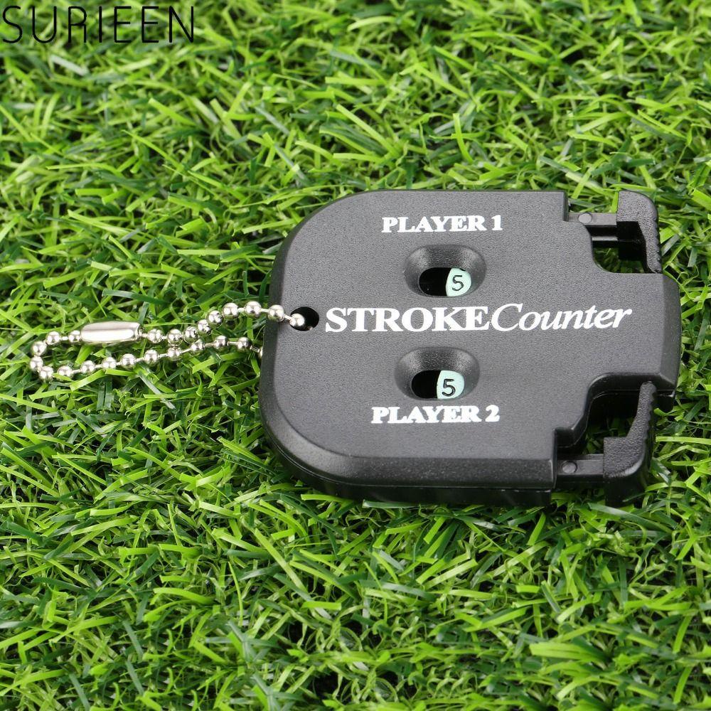 Lanfy Score Counter Aksesoris Golf Plastik Portable Dengan Alat Bantu Latihan Gantungan Kunci Tembakan Golf