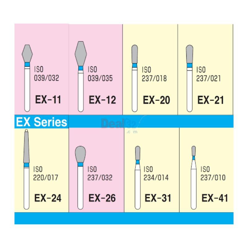Dental Diamond Bur (EX-) / diamond bur mata bur spesial extra shape