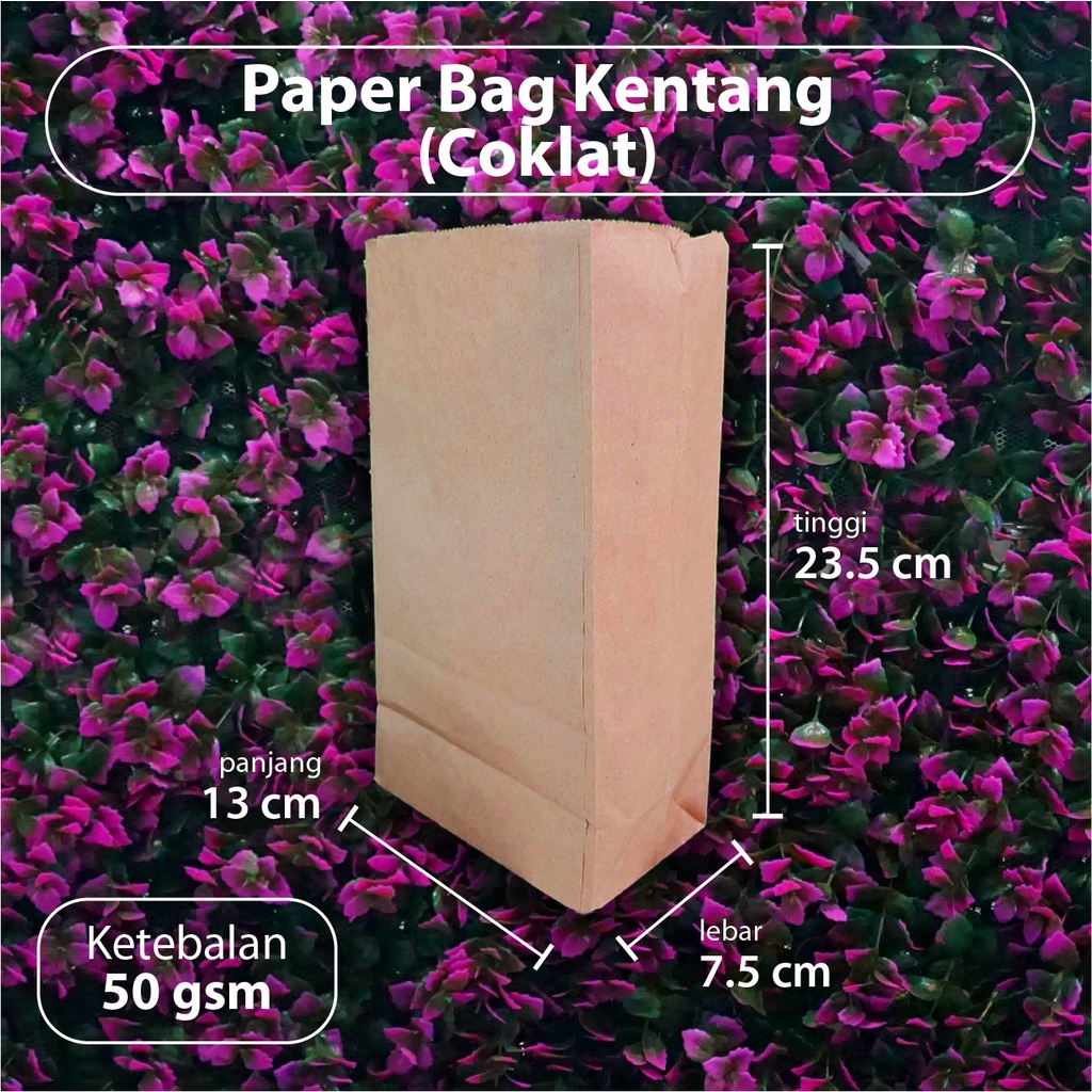 

iDk90 (Depok) Paper Bag Kentang / Donat / Roti - Sachel Bag