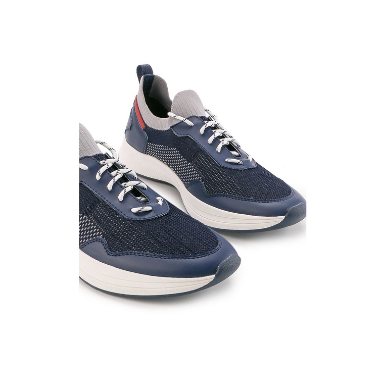 SEPATU SNEAKER OBERMAIN PRIA ORIGINAL CASUAL BRANDED BIRU NAVY OM05