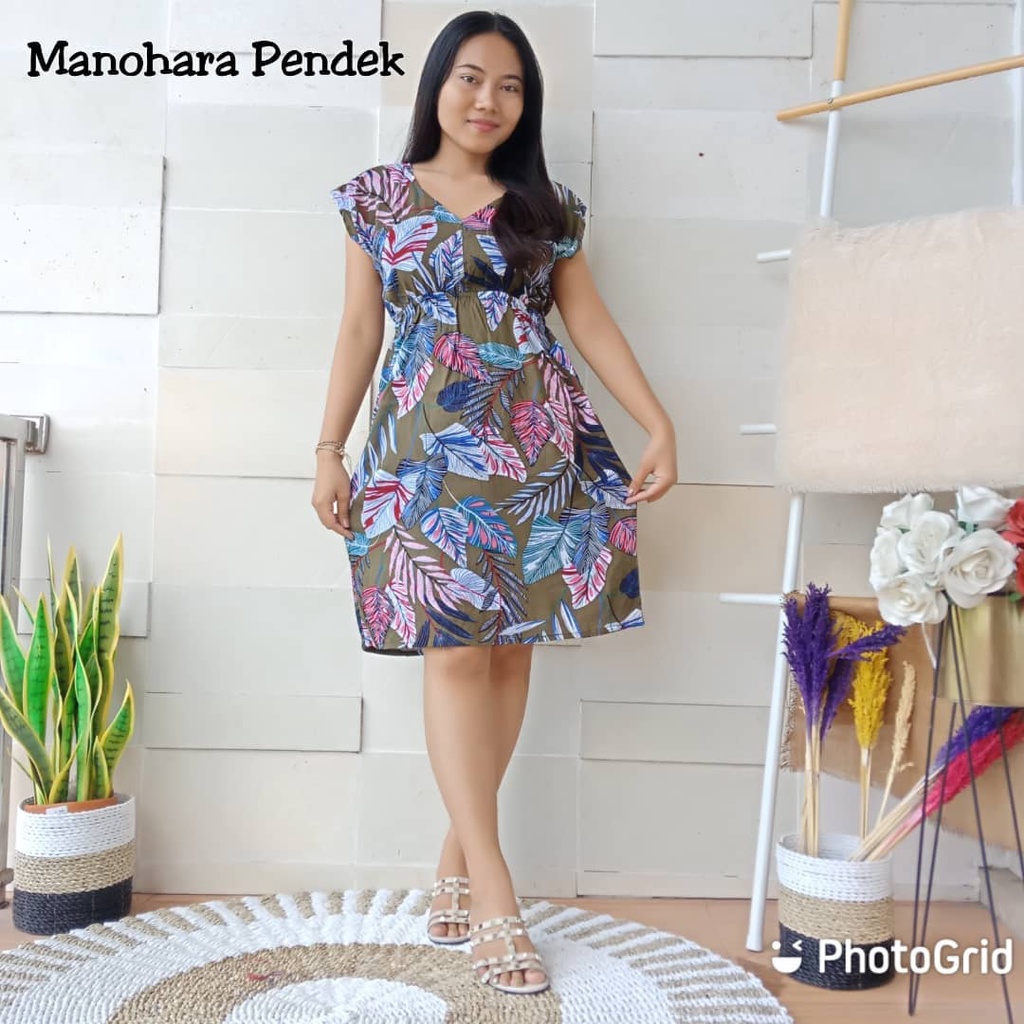 DASTER BALI MURAH MINI DRESS DASTER PENDEK MOTIF DRESS MANOHARA MOTIF PENDEK