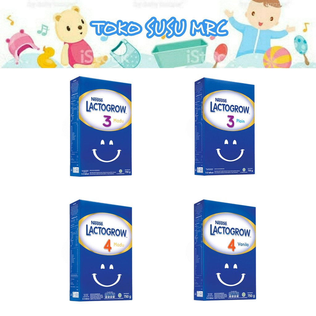 LACTOGROW 3 PLAIN / MADU 750G & LACTOGROW 4 VANILA / MADU 750G