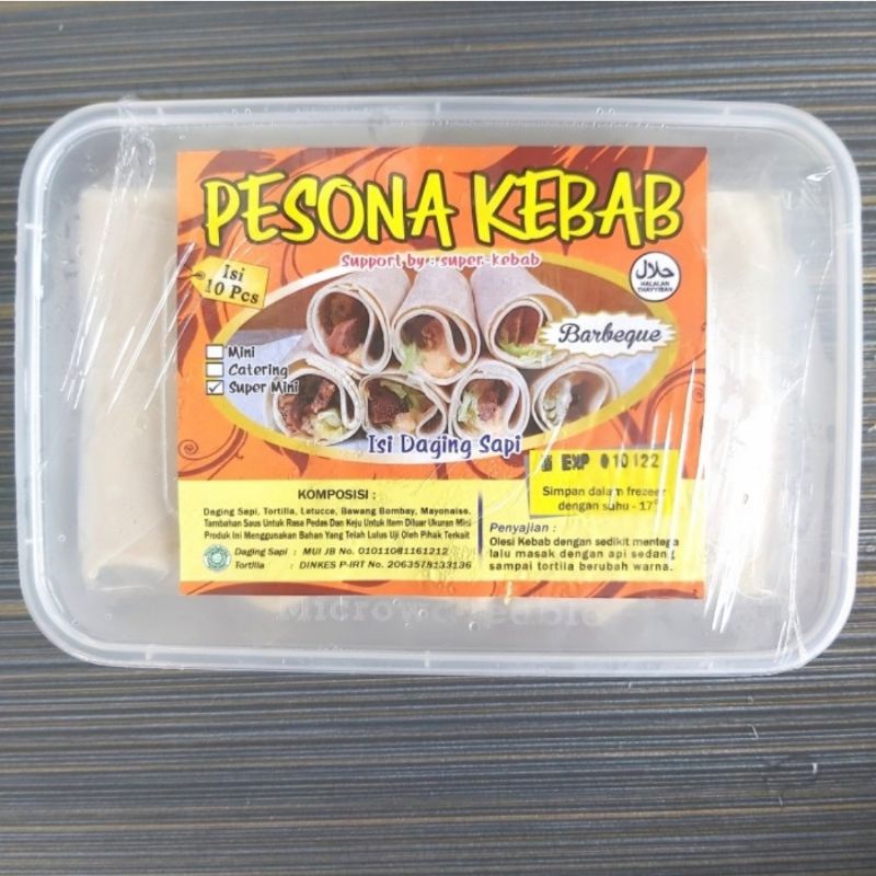 

Frozen Food Makanan Beku Kebab "PESONA KEBAB" Daging Sapi Isi 10, Murah