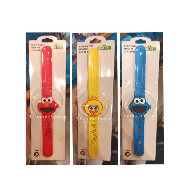 Jam Tangan Miniso - Sesame Street Children's Flip Slap Watch