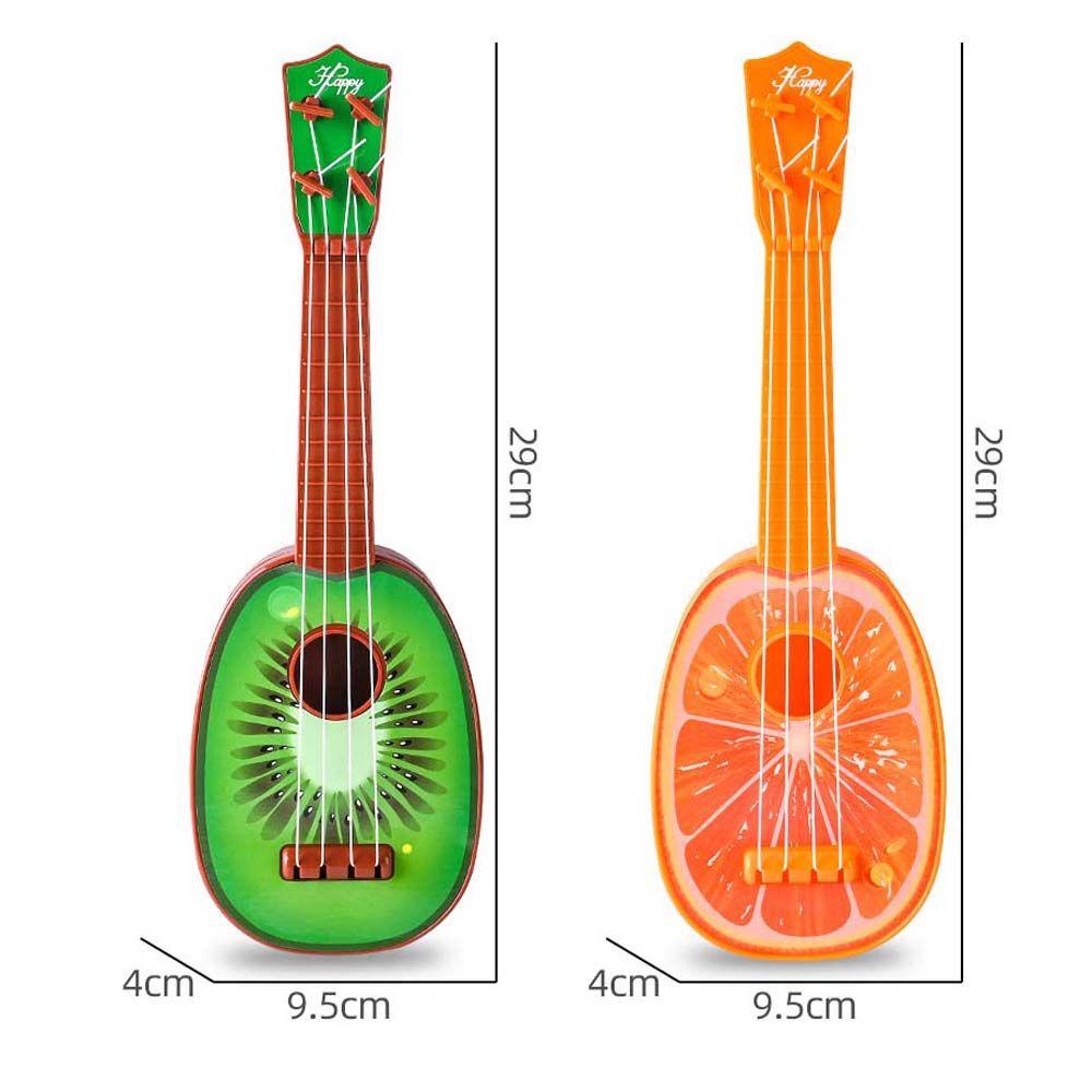 NEEDWAY Ukulele Mini Tahan Lama Hiburan Buah Mainan Anak Instrumen Senar Montessori Mainan Gitar Mainan