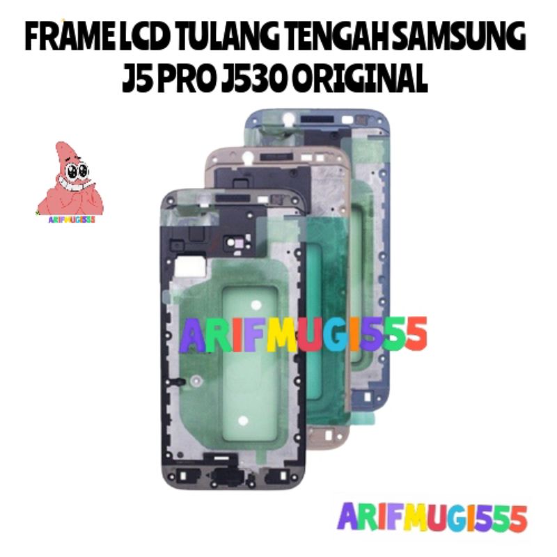 Front Frame Lcd-Tulang Lcd-Tatakan Lcd Samsung Galaxy J5 Pro J530 Original