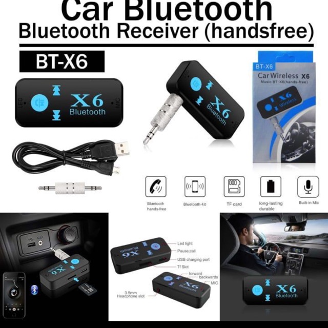 Receiver car bluetooth BT X6 / Audio bluetooth CK01