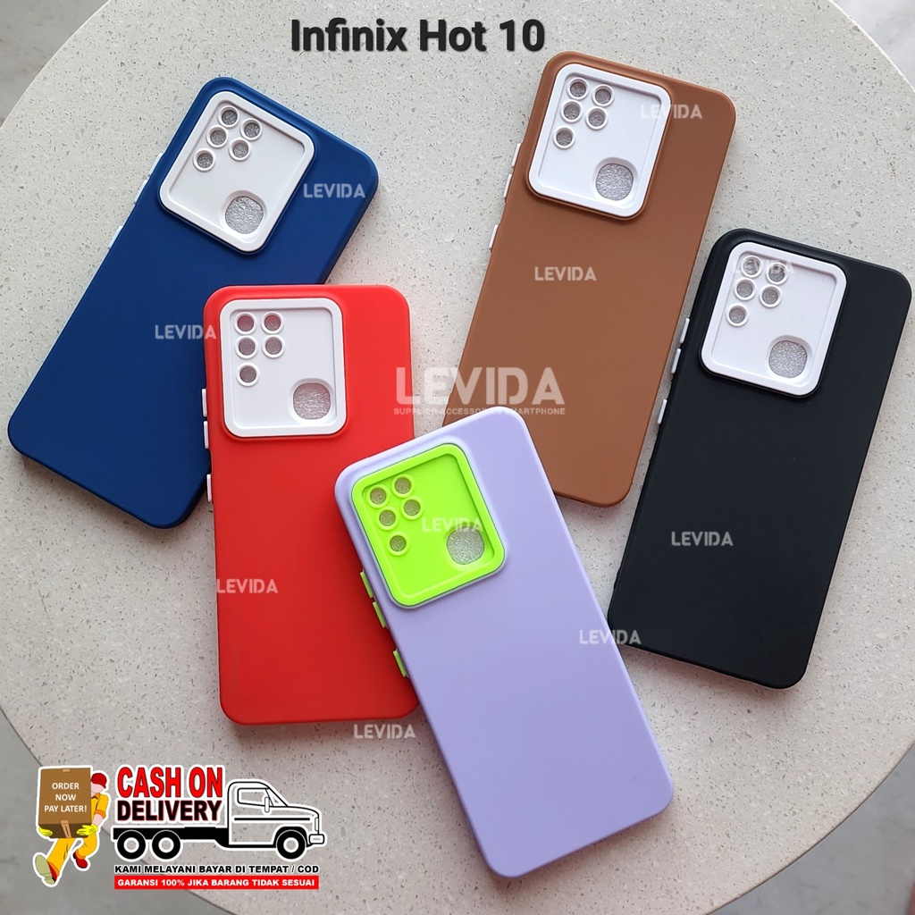 Case Pro Kamera Macaron Ring Infinix Hot 10 Infinix Hot 10S Infinix Hot 11 Infinix Note 10