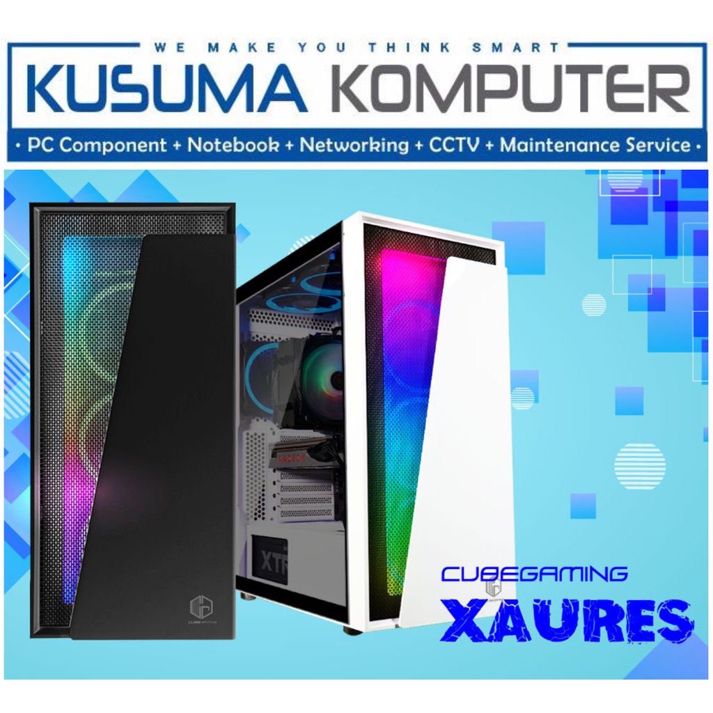 Cube Gaming Xaures Black With RGB Casing PC Gaming