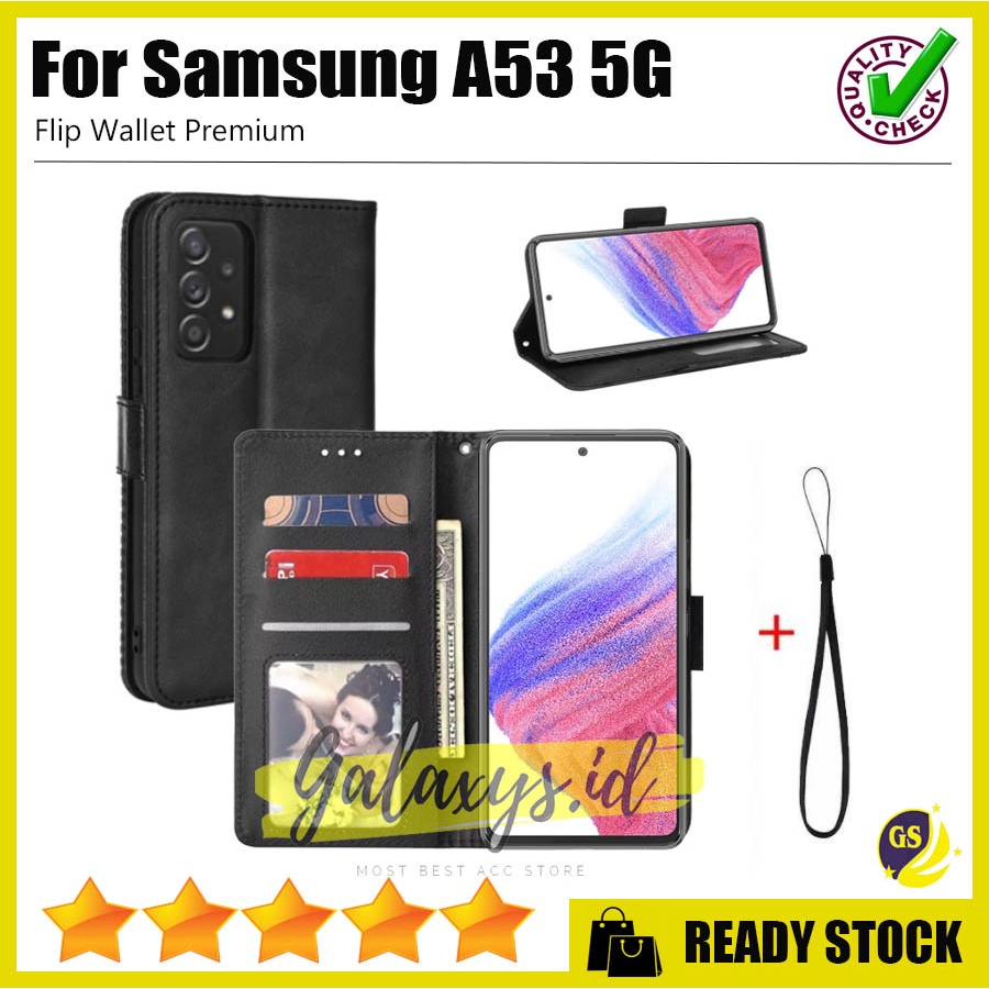 SAMSUNG A24 A54 5G A34 5G A14 5G A04 A04e A04S 2022 A13 4G / Samsung A03 A23 4G A33 A53 A73 5G Case Flip Cover Case Leather Wallet Sarung Buku Case Kulit Casing