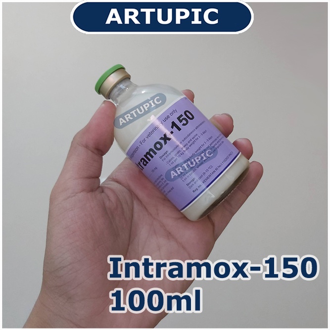 Intramox-150 100 ml Amox Obat Pernafasan Sapi Kambing Ayam Babi