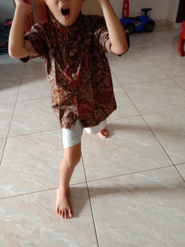Imut Batik Anak & Ayah Daun Serit Baju Batik Anak Cowok Kemeja Batik Anak Batik Anak Laki-laki