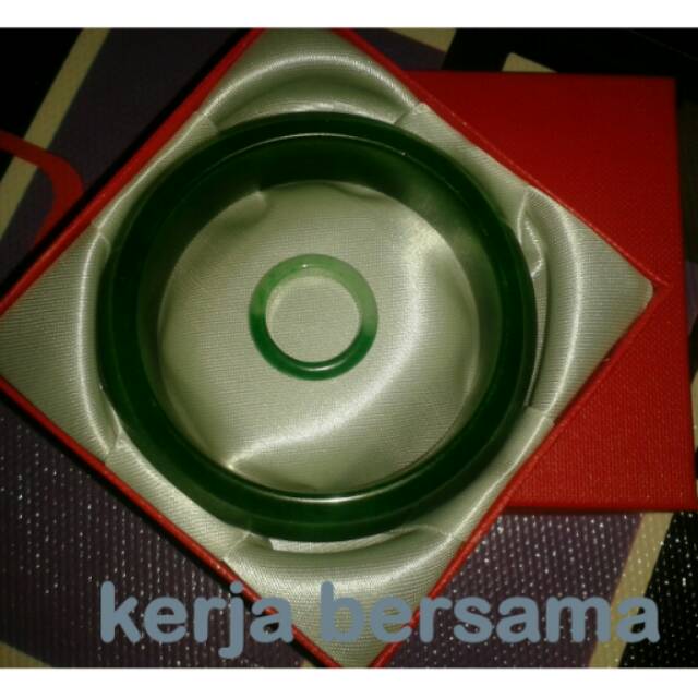 Gelang batu giok+cincin batu giok