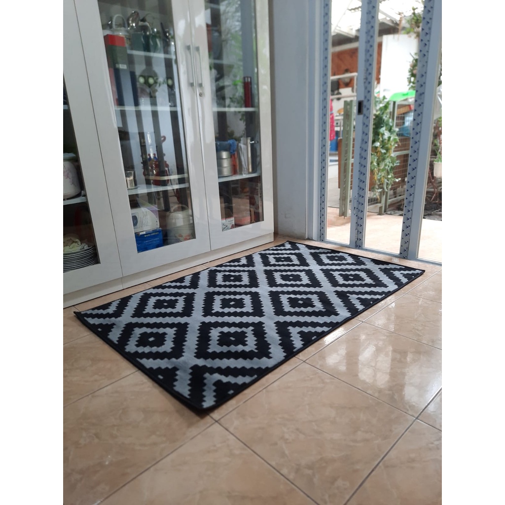 MAROC Karpet Lantai 100x150 Midnight Monokrom - MIDNIGHT 06-5