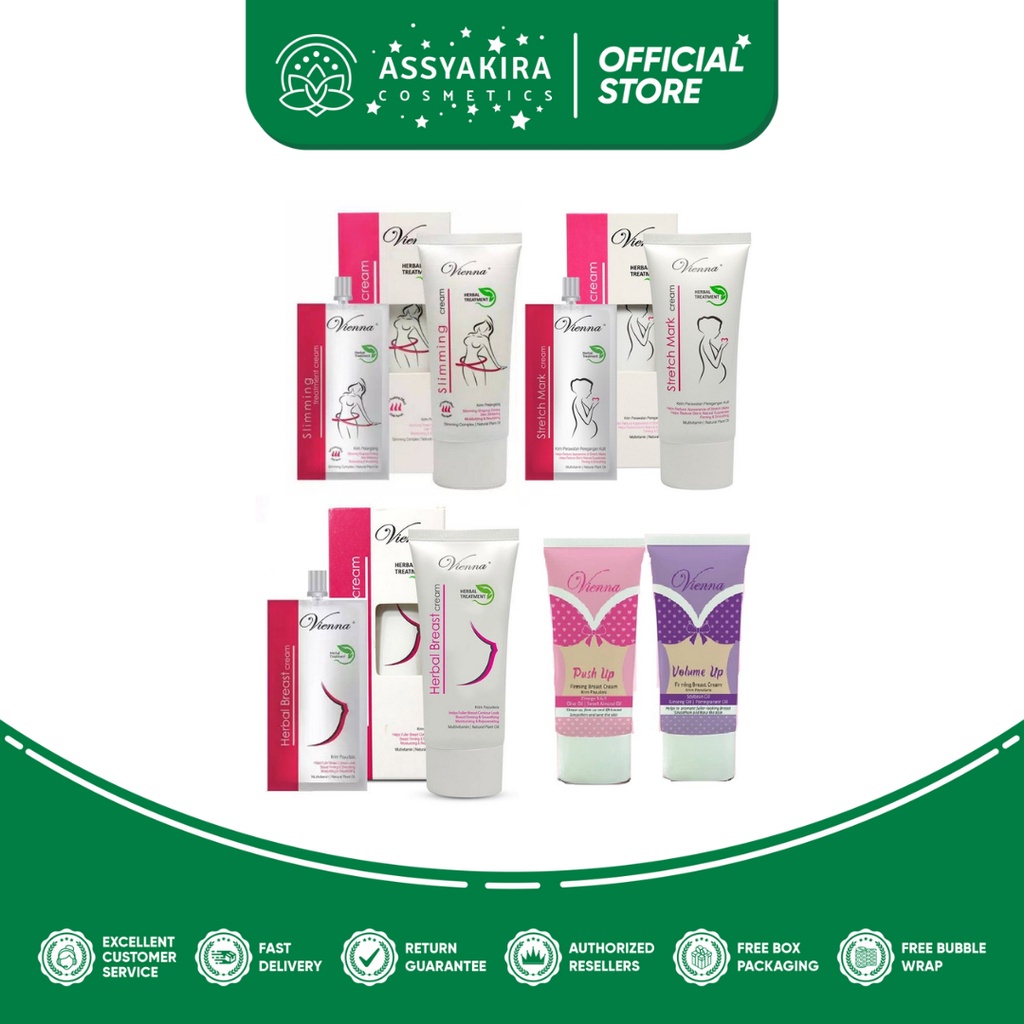 Vienna Breast Cream | Slimming Cream | Strech Marcks Cream | Serum Pembesar Pengencang Payudara | Underarm Treatment