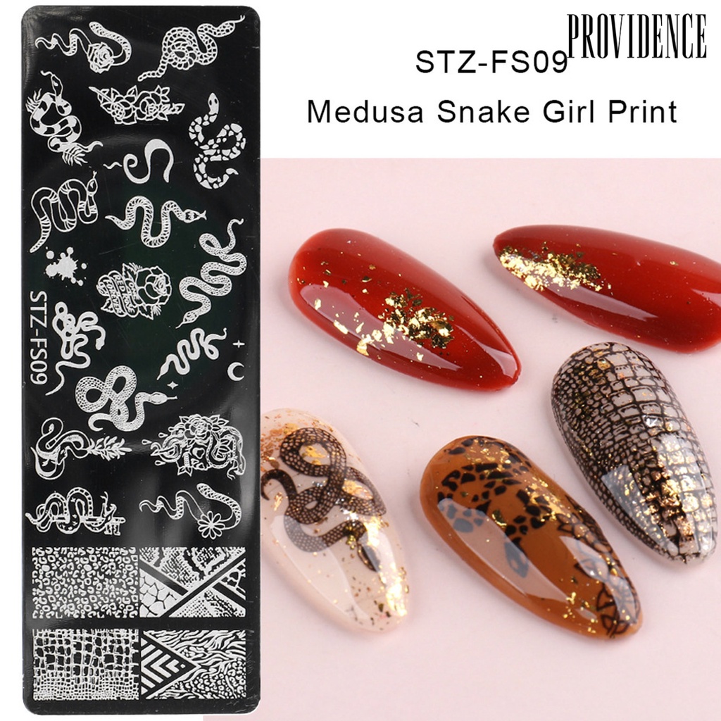 Providence Plat Stempel Kuku Motif Print Bunga Anti Karat Untuk Nail Art Wanita