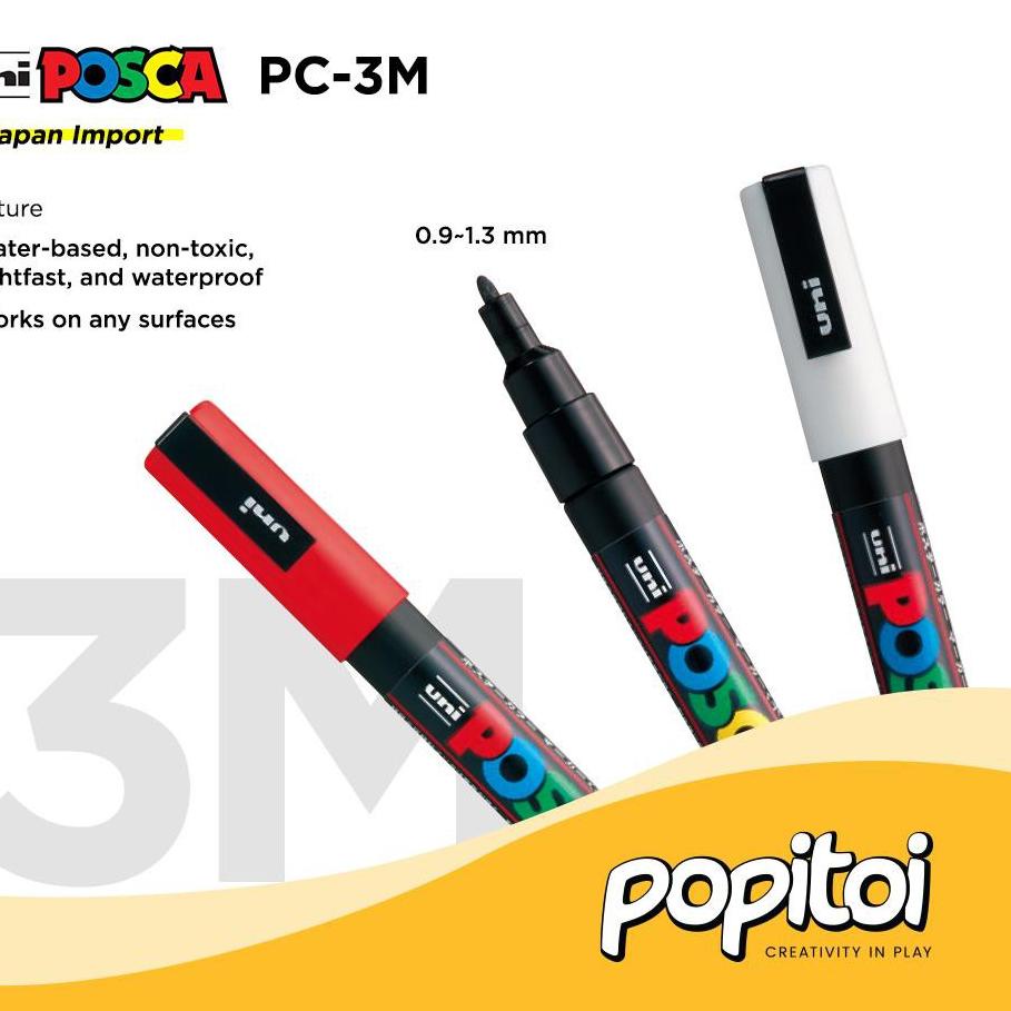 

Baru UNI POSCA PC-3M Paint Marker Fine Point Spidol warna warni PC 3M PC3M