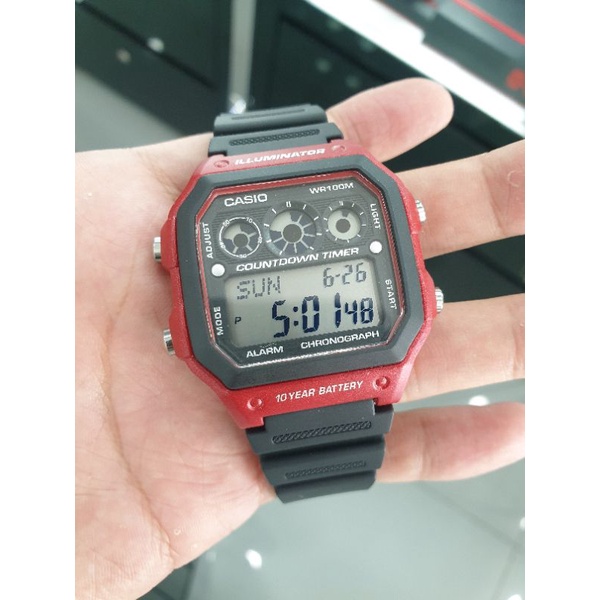 Jam Tangan apria Casio AE-1300WH-4AVDF / AE-1300WH-4A Original