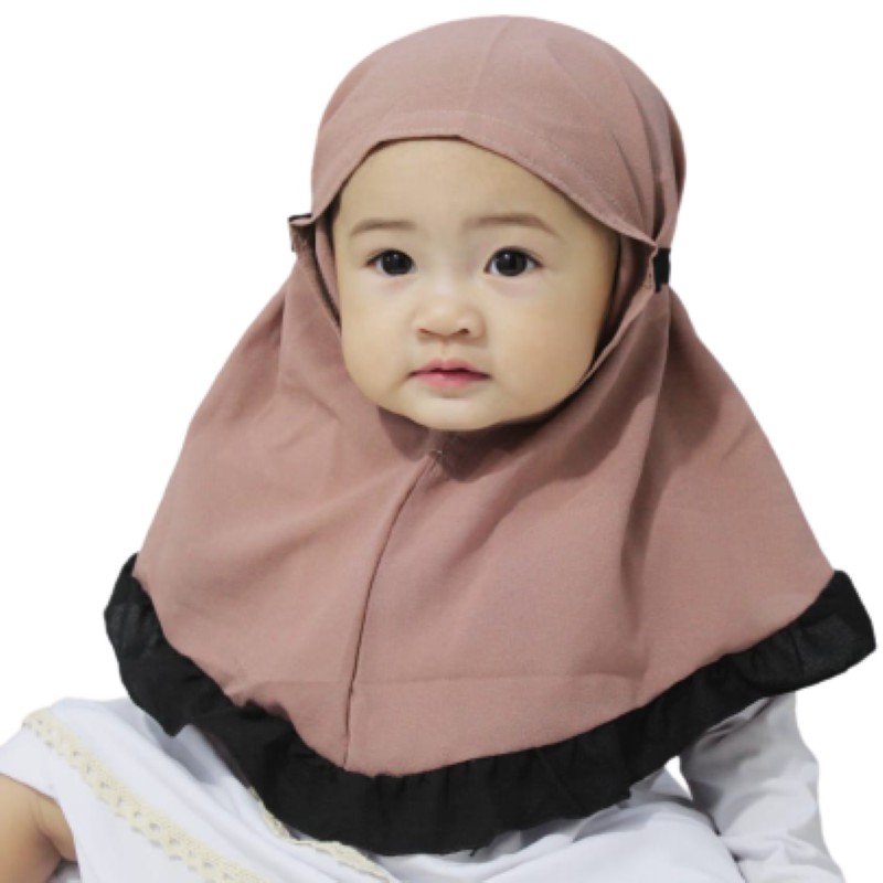 Jilbab anak bayi usia 7 bln2 tahun / hijab balita