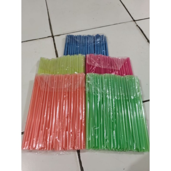 Sedotan Bubble Tea Boba  6mm,8mm,12mm Isi 200gram / Sedotan Minuman Ice Juice Jus Tebal