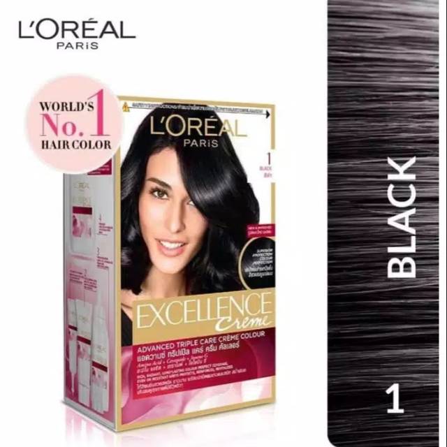 LOreal Paris Excellence Color No 1 Natural Black Cat LOreal Paris Excellence Color No 1 Natural Black Cat