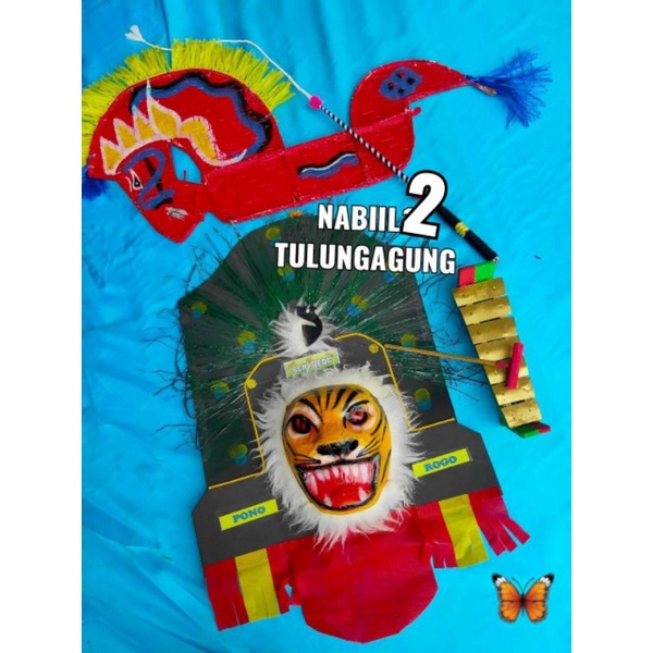 topeng reog Ponorogo kuda lumping cambuk gambang