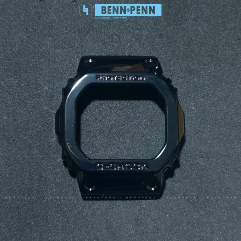 BEZEL METAL JAM TANGAN CASIO G SHOCK DW 5600 BLACK BASIC