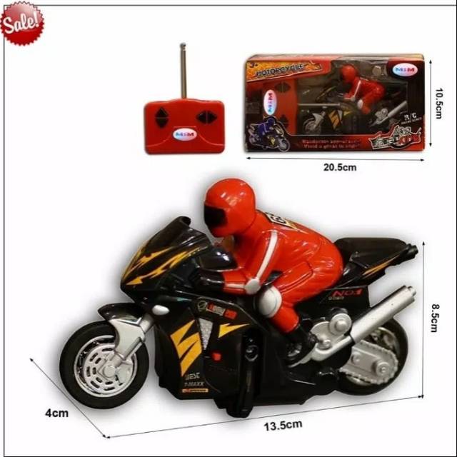 Remot Control - RC Motorcycle Racing Speed Homy Ped Biru Merah