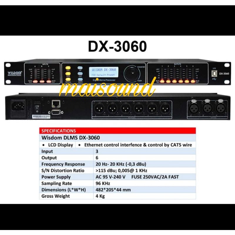 SPEAKER MANAGEMENT WISDOM DX3060 DLMS WISDOM DX 3060 ORIGINAL