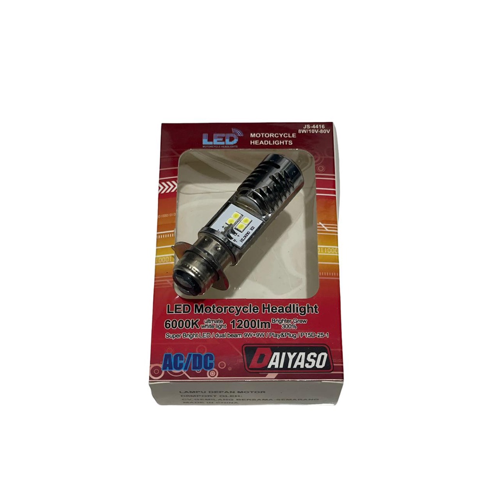 Bholam Depan Lampu Led Utama Depan 2 sisi AC/DC Motor Matic &amp; Bebek Universal
