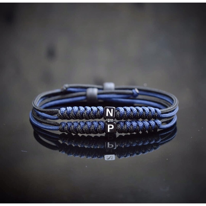 Gelang Couple custom huruf dpt 4gelang