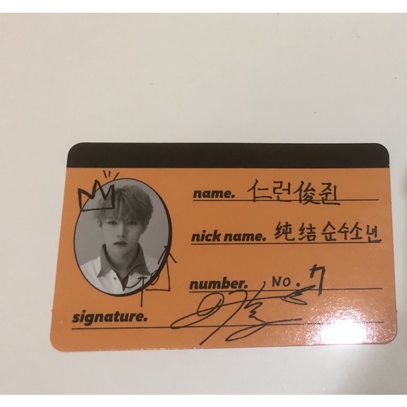 Crew card we go up renjun cc wgu photocard pc nct dream tihol ds dreamshow suc syb oyf