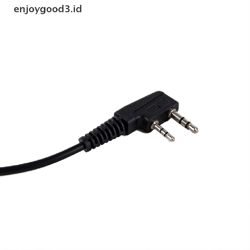 (Id) Headset Earpiece Ptt 2pin Bentuk D Dengan Mic Untuk Radio Walkie Talkie Uv-5R Bf