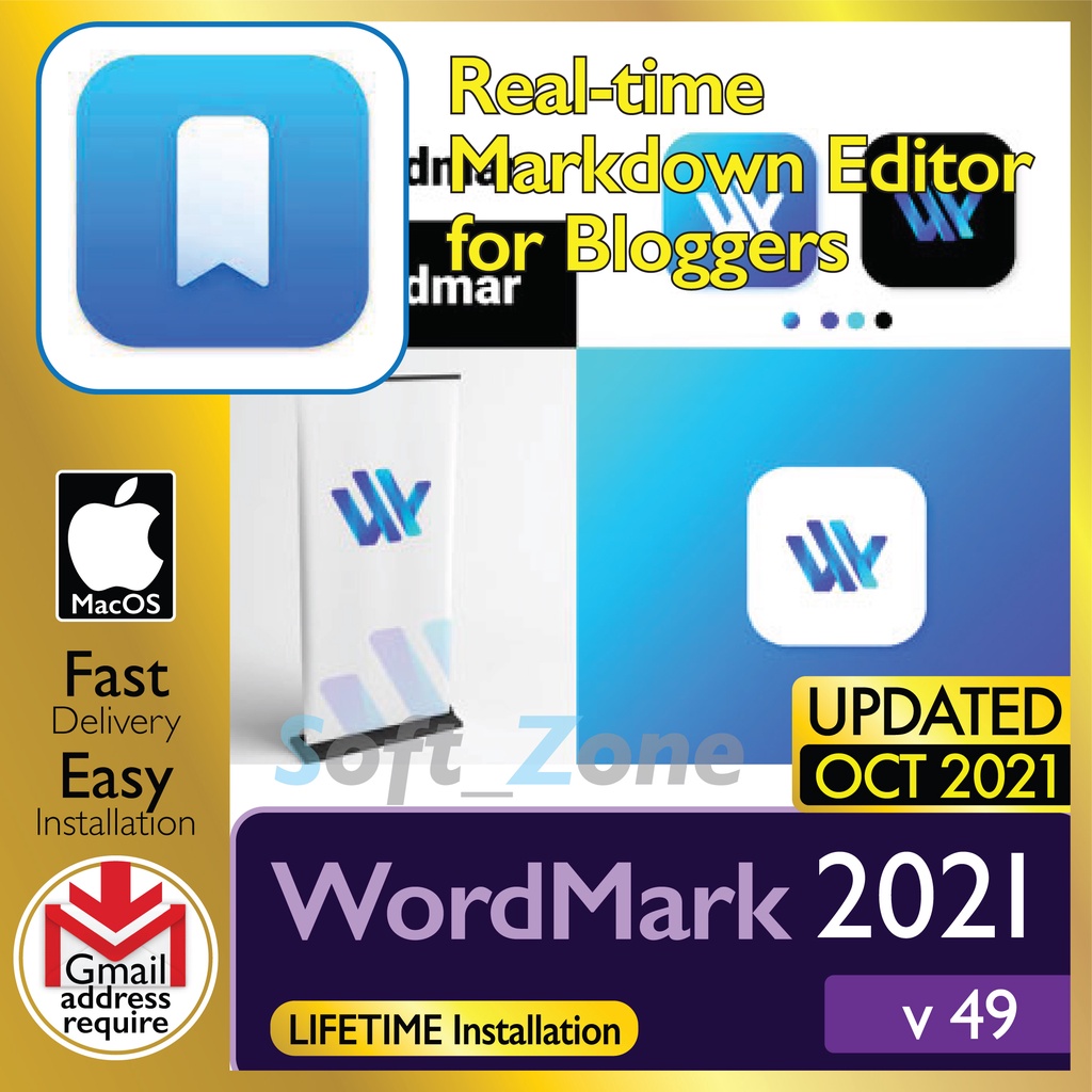 

WrdMrk 49 - Rl-Tm Mrkdwn Edtr fr Blggrs [mcOSX BgSr (Intl & M1)Spprt] - Dgtl Dwnld