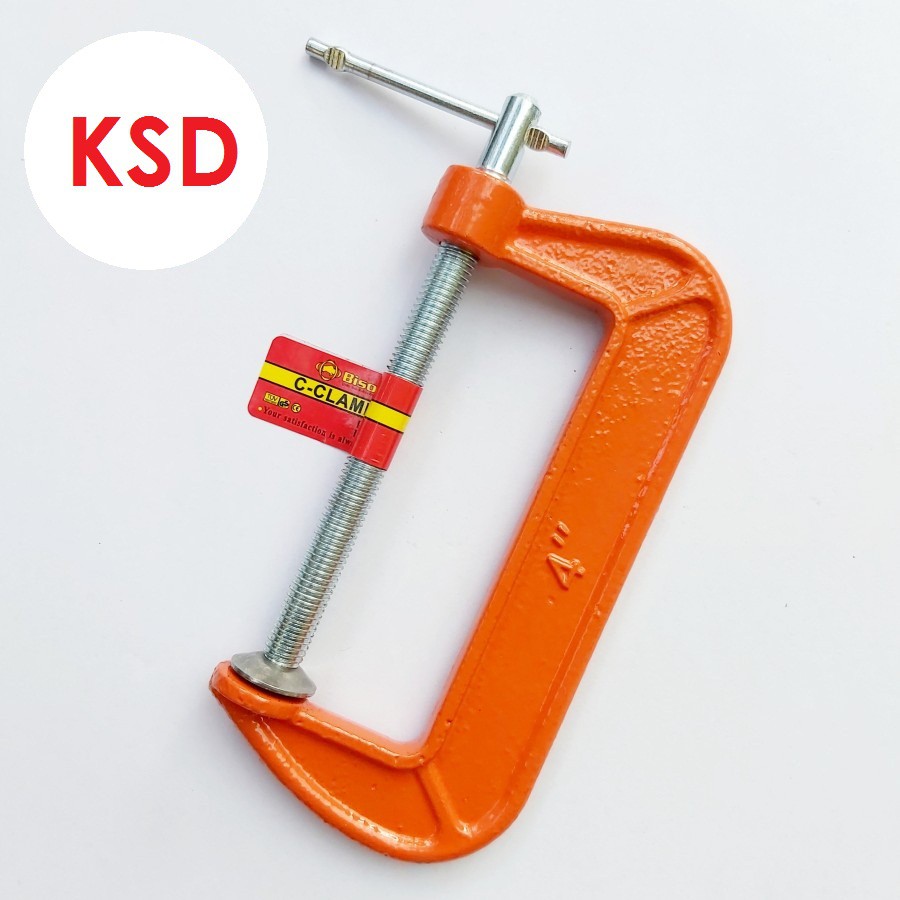 Clamp C 4 inch Catok 4&quot; Klem G 4 dim jepit Las Besi Kayu 4inch 100mm 10 cm 100 mm 4 inci 10cm 4inci