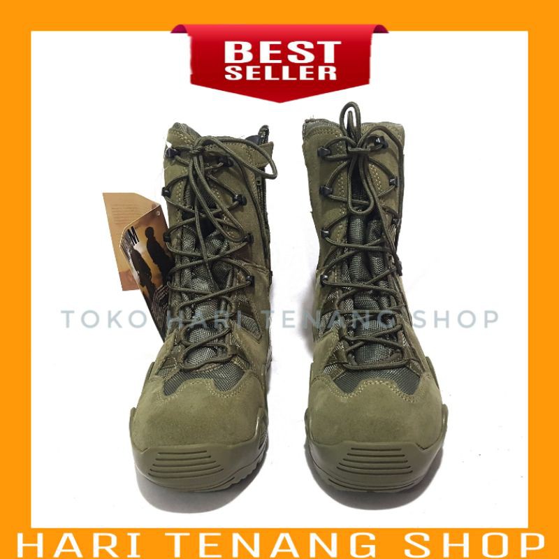 SEPATU 566 HIJAU 8INC IMPORT/ SEPATU BOOTS MAGNUM/SEPATU TACTICAL/SEPATU PRIA DAN WANITA