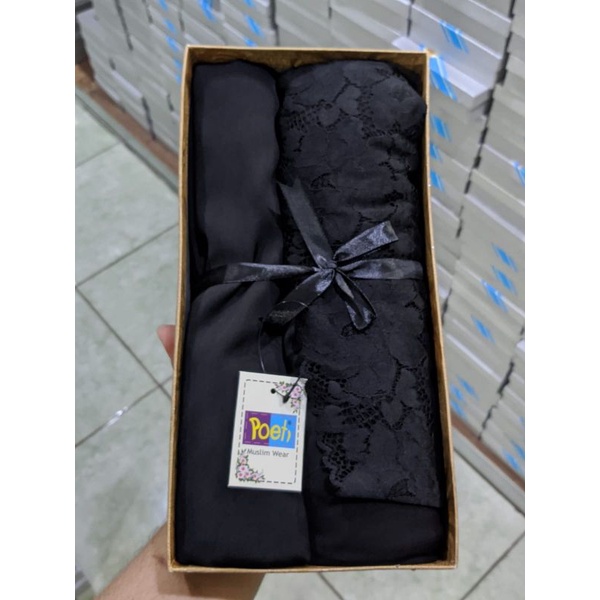 mukena Poeti Original. Zara silk premium POETI. kemasan box