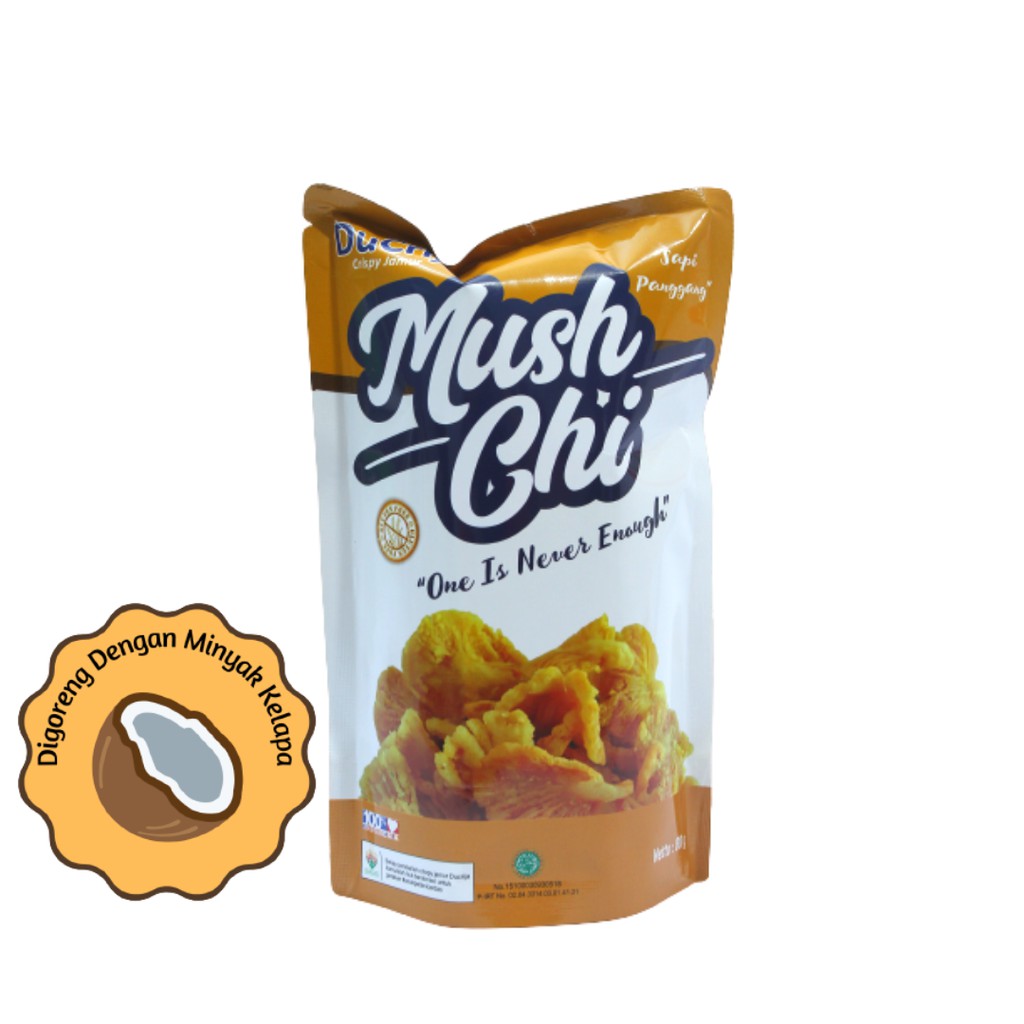 

Ducrija Mush Chi Jamur Crispy Gluten Free rasa Sapi Panggang 80 gr.