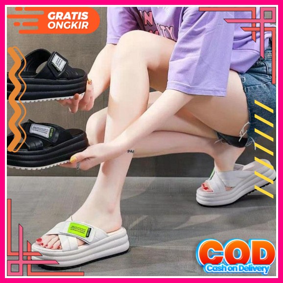 G88Mall Sepatu Sandal Wedges Wanita Import Premium S-07 Sendal Wanita Terbaru Wedges Kekinian Wedges