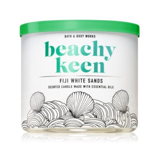 Candle Bath And Body Works Aromatheraphy 3WICKED FIJI WHITE SANDS EUCALYPTUS MAHOGANY TAEKWOOD JAPAN