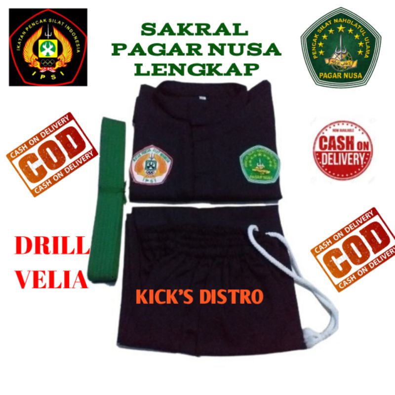SAKRAL PAGAR NUSA LENGKAP/SERAGAM PAGAR NUSA/BAJU SILAT PAGAR NUSA