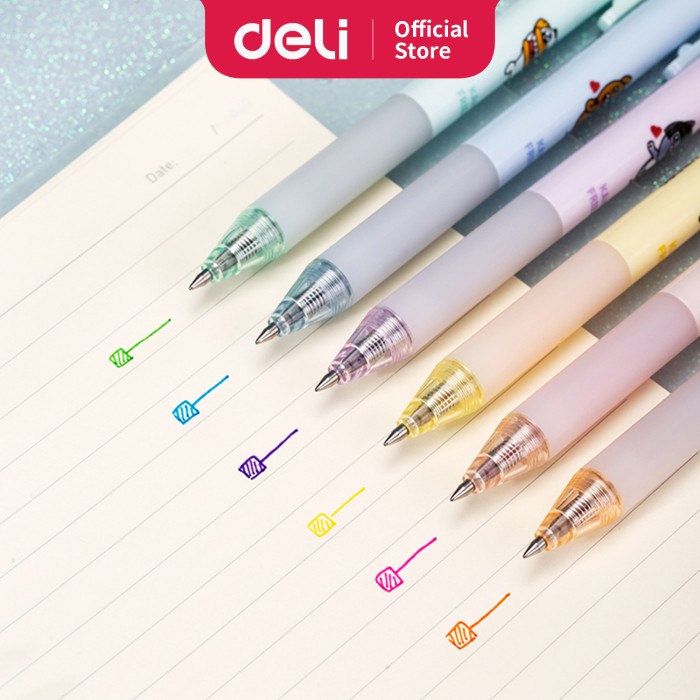 

CODES0X-23 Deli Pen Netral KAKAO FRIENDS isi 6PCS/Kotak A105