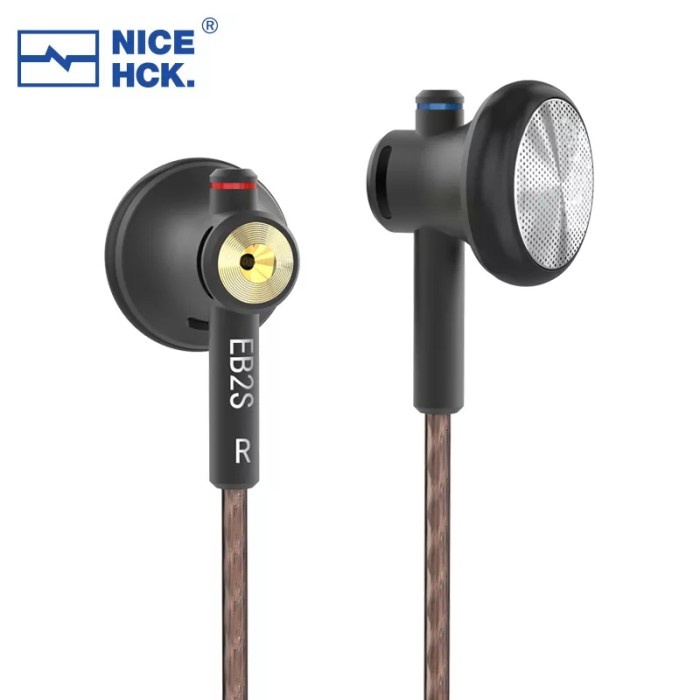 NICEHCK EB2S HIFI 15.4mm LCP Diafgram Earbud Bahan Metal