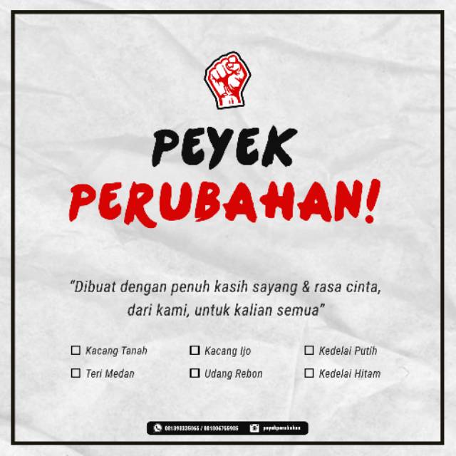 

Peyek kacang/rebon