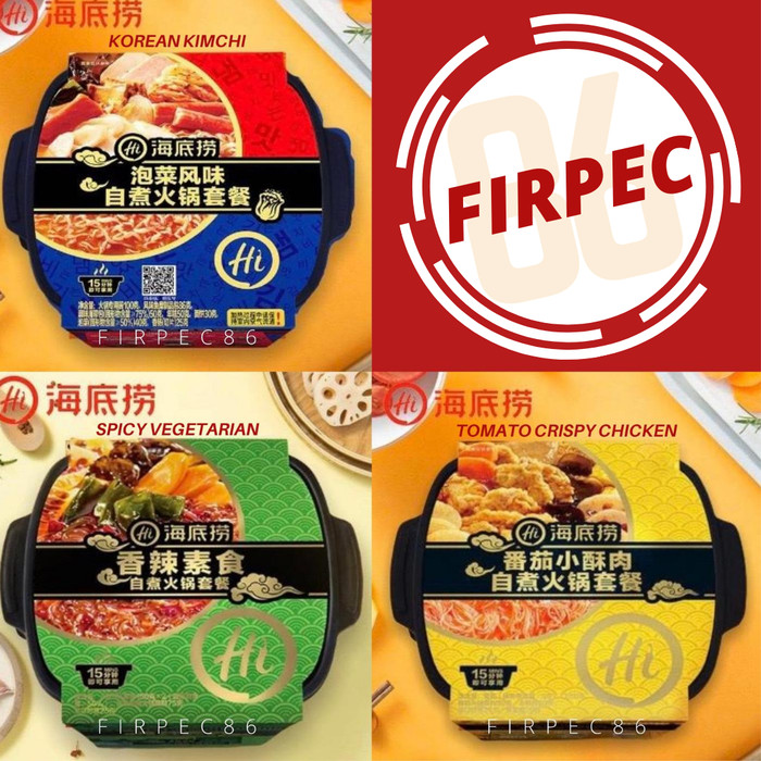 

Ready- Haidilao Instant Hotpot 6 Varian! Kemasan Siap Saji Self-Heating - Spicy Beef
