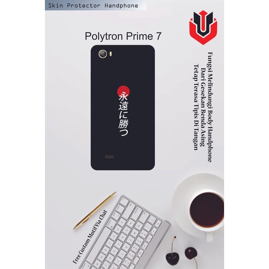 Isi 2pcs Garskin Hp Polytron Prime 7 Motif qlq - Free Custom Motif via Chat